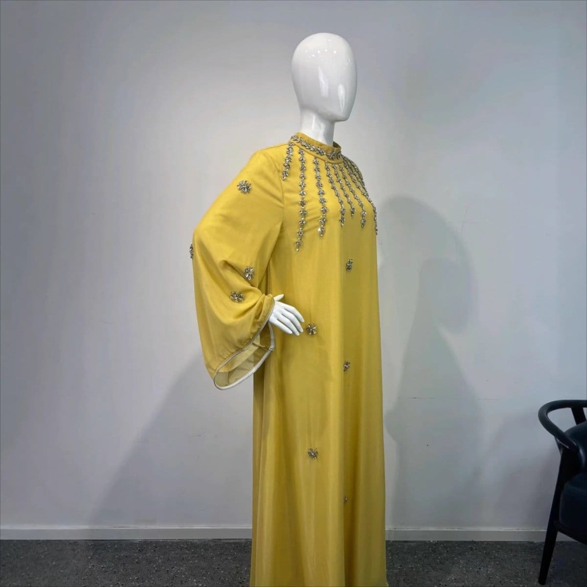 Rhinestone Scatter Batwing Abaya (MA419) - A-1 Thread Vault