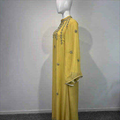 Rhinestone Scatter Batwing Abaya (MA419) - A-1 Thread Vault