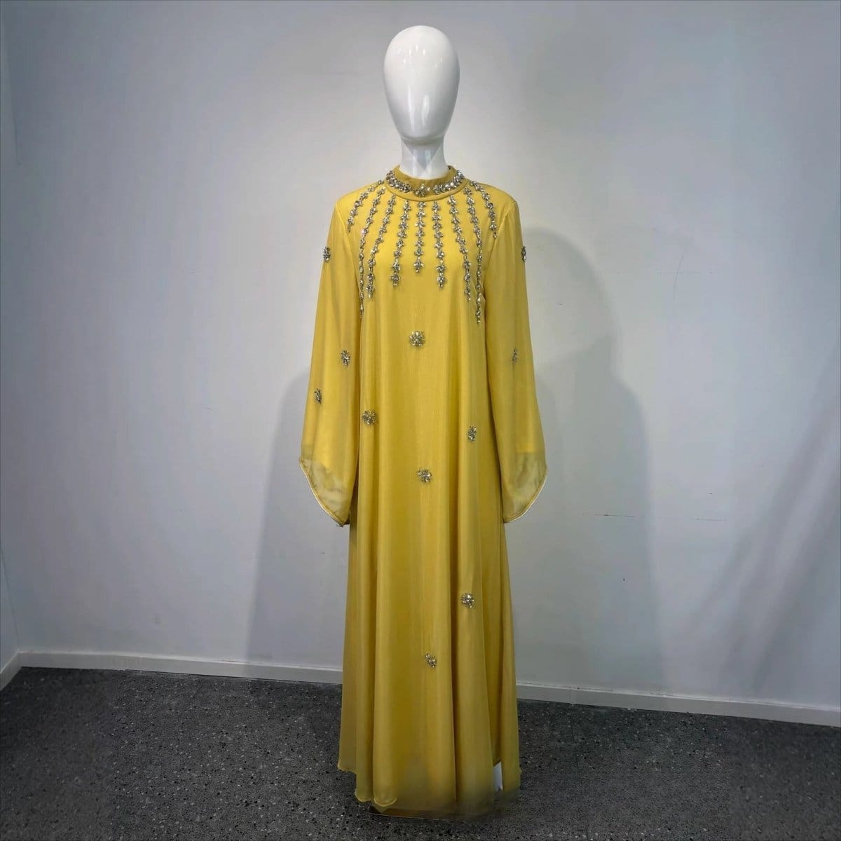 Rhinestone Scatter Batwing Abaya (MA419) - A-1 Thread Vault