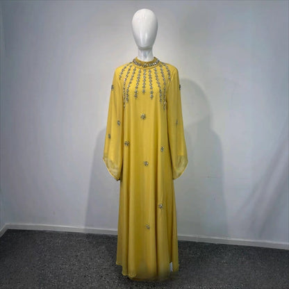 Rhinestone Scatter Batwing Abaya (MA419) - A-1 Thread Vault