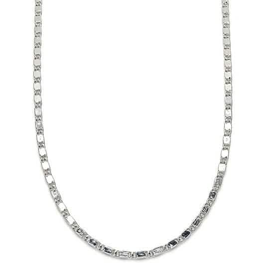 Rhodium Filled High Polish Finish Basic Necklace - A-1 Thread Vault
