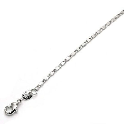 Rhodium Filled High Polish Finish Basic Necklace - A-1 Thread Vault
