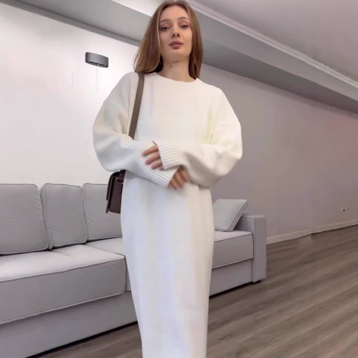 Ribbed Knit Maxi Dress(MS443) - A-1 Thread Vault