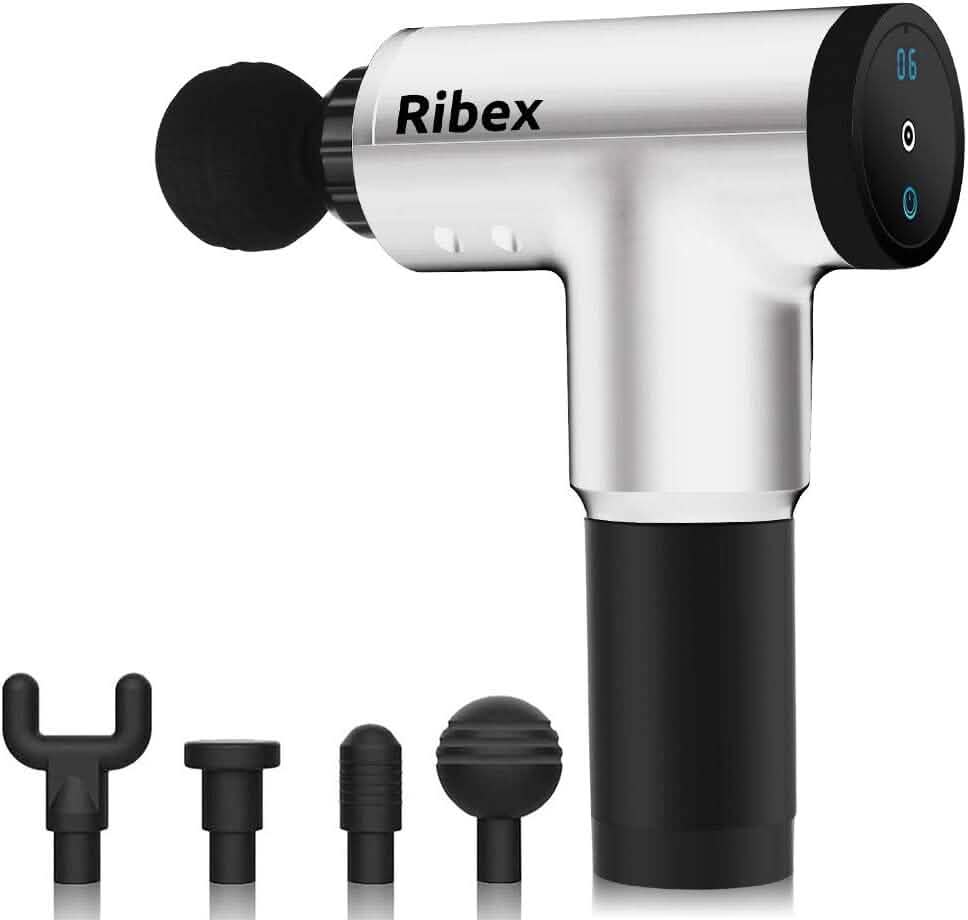 Ribex Pro Massage Gun With 4 Attachable Heads - A-1 Thread Vault