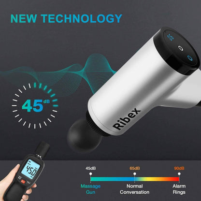 Ribex Pro Massage Gun With 4 Attachable Heads - A-1 Thread Vault
