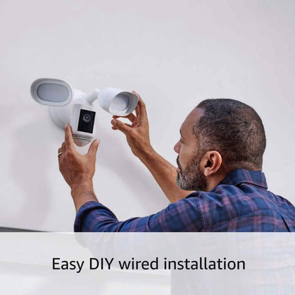 Ring Floodlight Cam Wired Pro with Bird’s Eye View and 3D Motion Detection (Refurbished) - A-1 Thread Vault