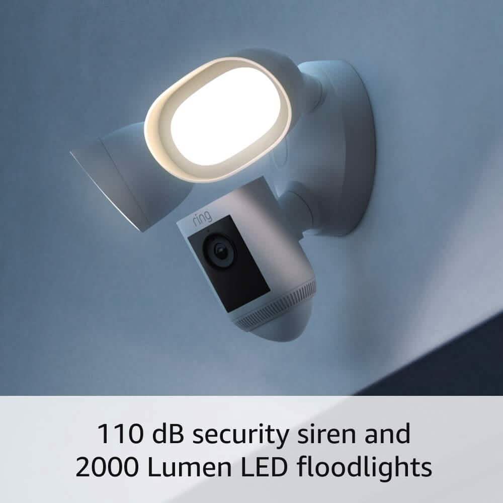 Ring Floodlight Cam Wired Pro with Bird’s Eye View and 3D Motion Detection (Refurbished) - A-1 Thread Vault