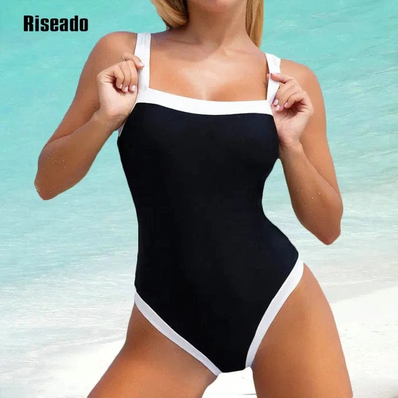 Riseado 2025 New Trend Women Sexy Tummy Control One Piece Swimsuit Retro Bathing Suit - A-1 Thread Vault
