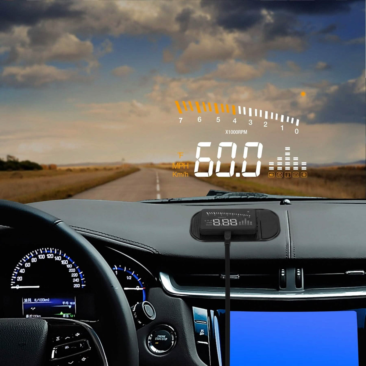 RoadProof® 3.5-Inch Heads-up Display - A-1 Thread Vault