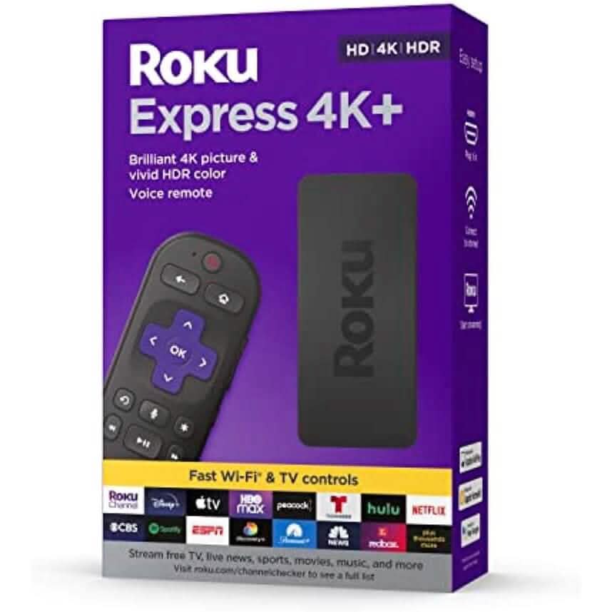 Roku Express 4K+ | Roku Streaming Device 4K/HDR (Refurbished) - A-1 Thread Vault