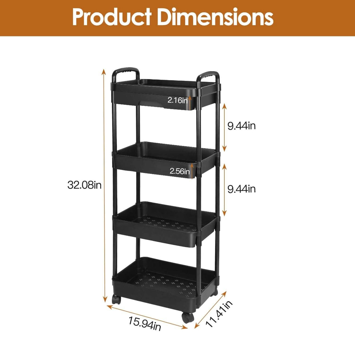 Rolling Utility Cart with Drawer - A-1 Thread Vault