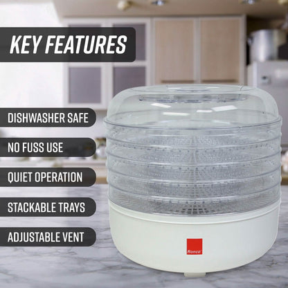 Ronco 5-Tray Dehydrator, Food Preserver, Quiet Dehydrating and Easy to Use - A-1 Thread Vault