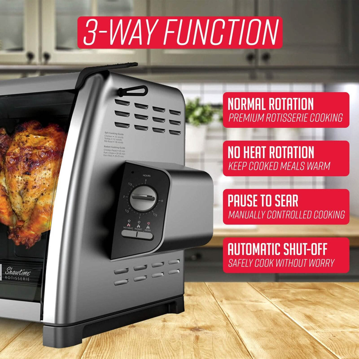 Ronco Modern Rotisserie Oven, Large Capacity (15lbs) Countertop Oven - A-1 Thread Vault