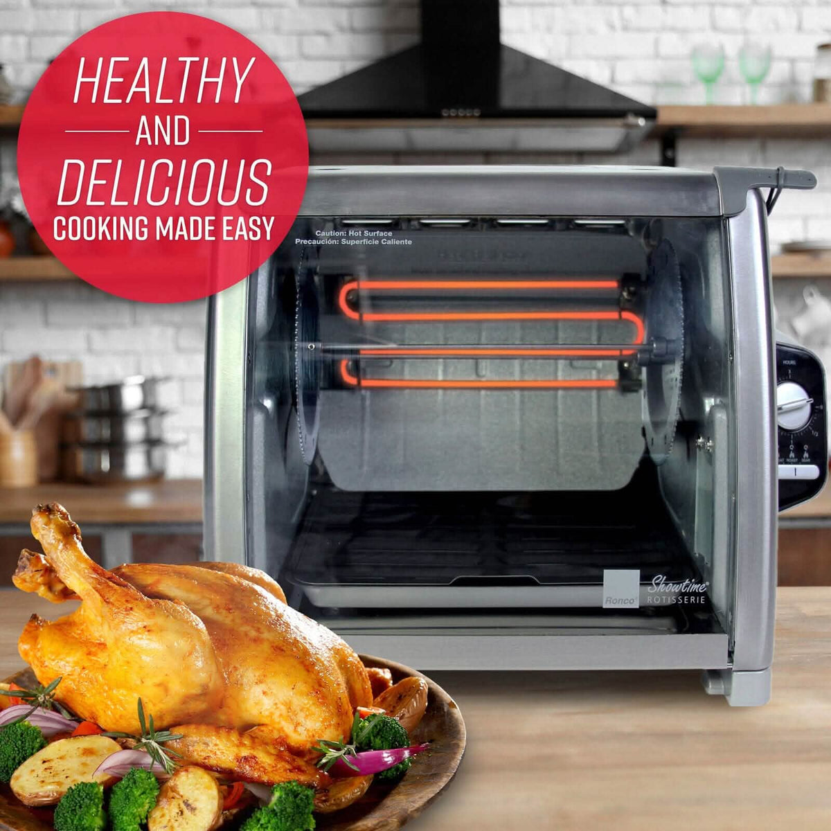 Ronco Modern Rotisserie Oven, Large Capacity (15lbs) Countertop Oven - A-1 Thread Vault