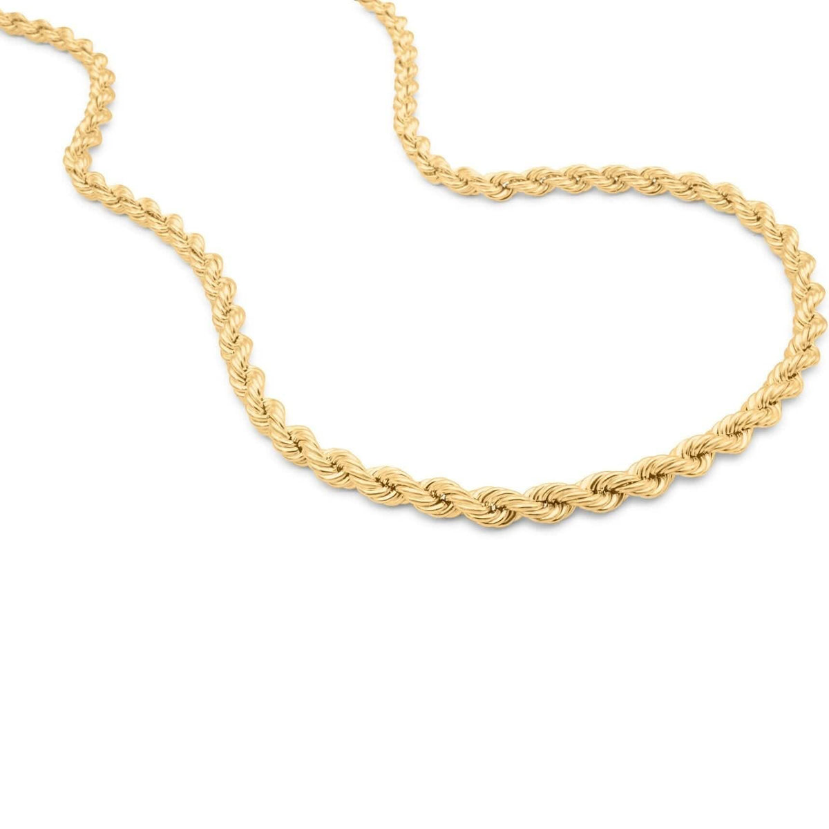 Rope Chain in Yellow Gold - 10mm - A-1 Thread Vault