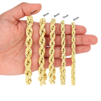 Rope Chain in Yellow Gold - 3mm - A-1 Thread Vault