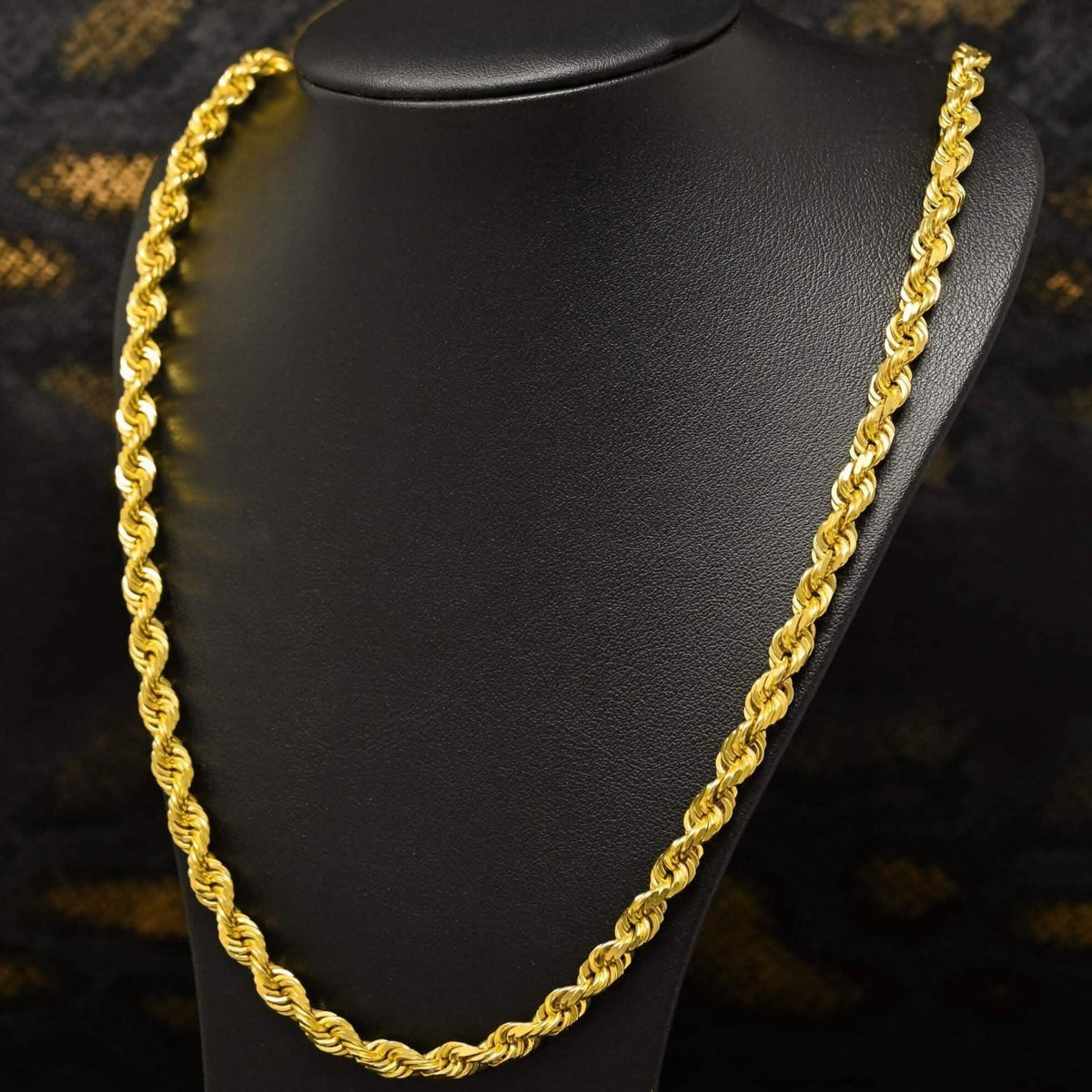 Rope Chain in Yellow Gold - 8mm - A-1 Thread Vault