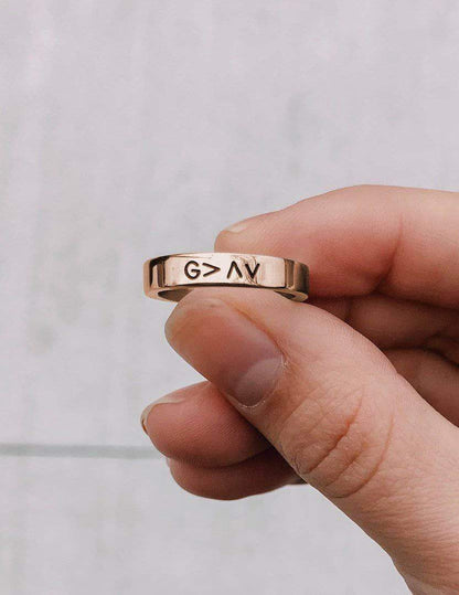Rose Gold Highs and Lows Ring - A-1 Thread Vault