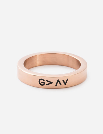 Rose Gold Highs and Lows Ring - A-1 Thread Vault