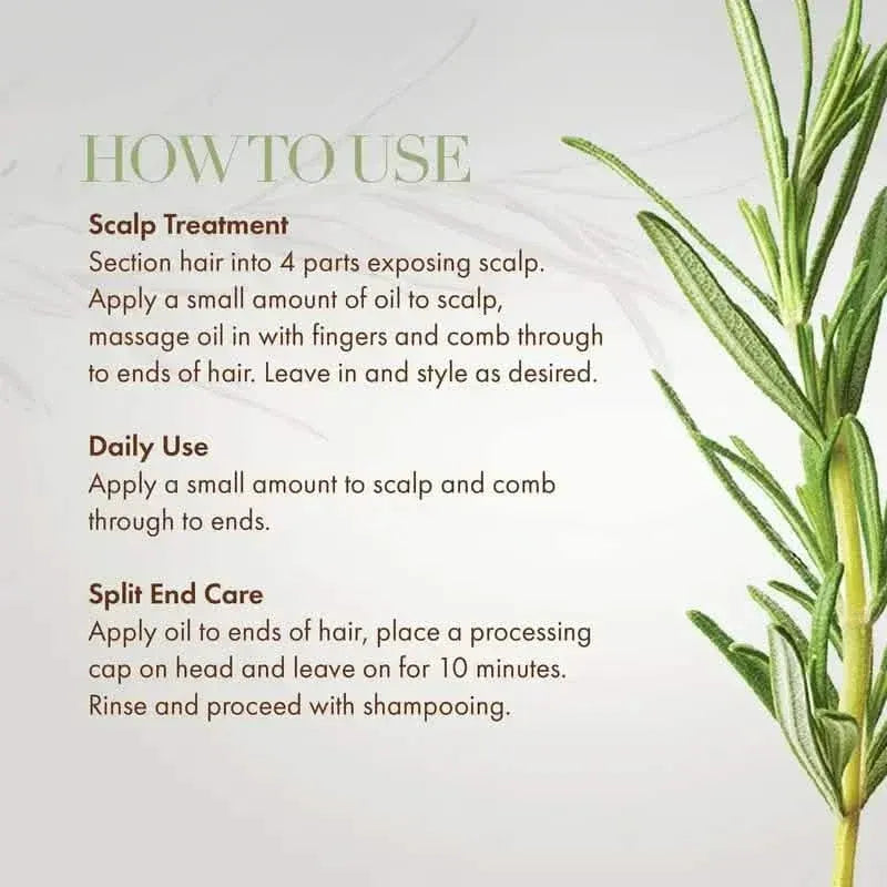 Rosemary Essential Oil for Hair Care, Scalp Massage, Skin Care and Aromatherapy - A-1 Thread Vault