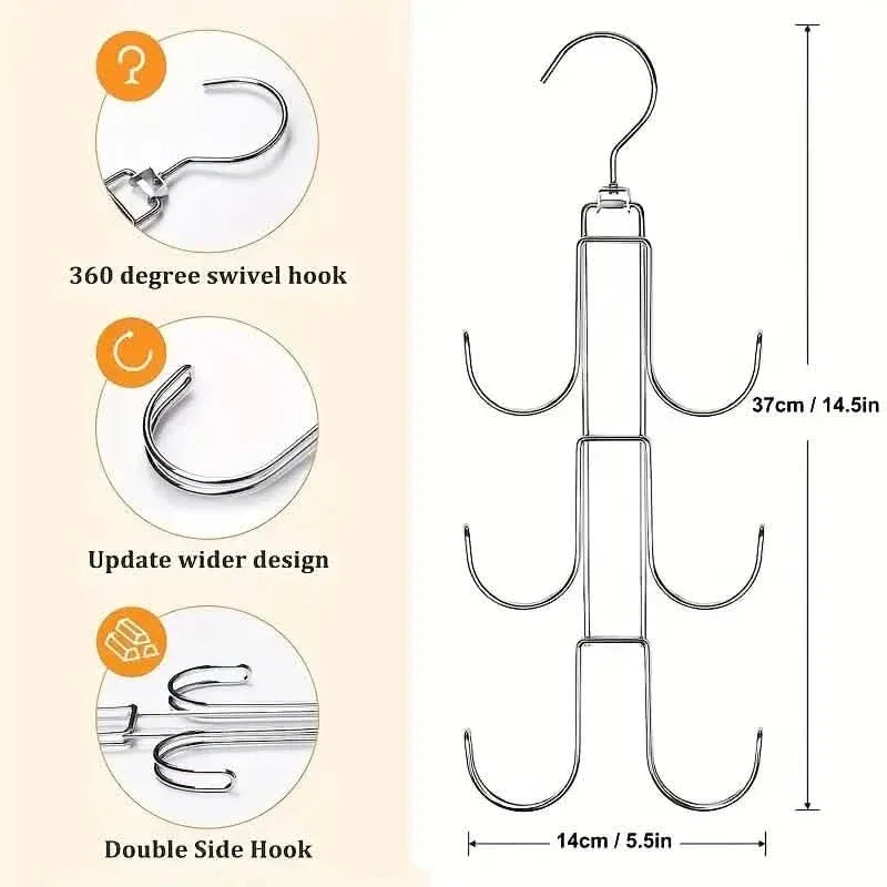 Rotatable Metal Purse Hanger Organizer - A-1 Thread Vault