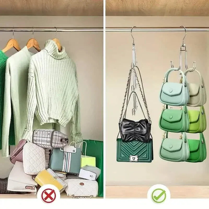 Rotatable Metal Purse Hanger Organizer - A-1 Thread Vault