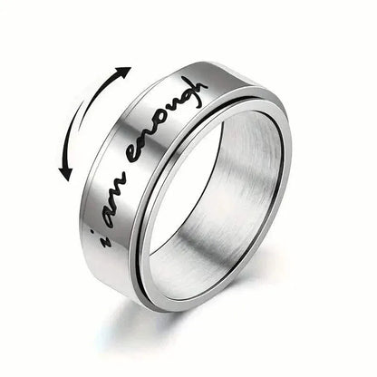 Rotatable Stainless Steel Anxiety Ring - A-1 Thread Vault