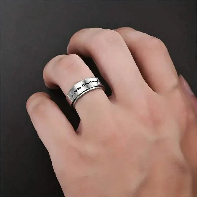 Rotatable Stainless Steel Anxiety Ring - A-1 Thread Vault