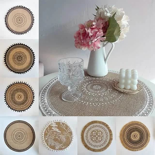 Round Mandala Placemats - A-1 Thread Vault
