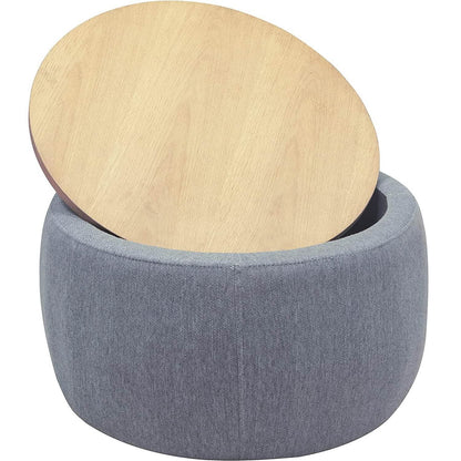 Round Storage Ottoman Coffee Table - A-1 Thread Vault