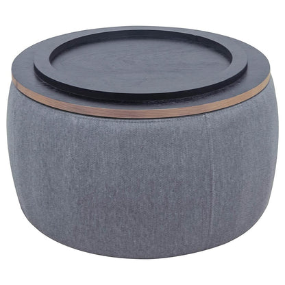 Round Storage Ottoman Coffee Table - A-1 Thread Vault