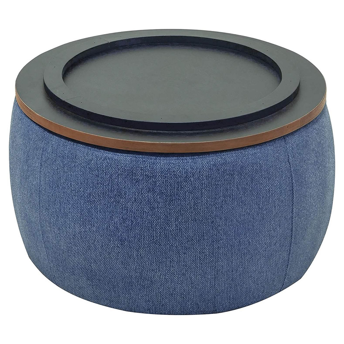 Round Storage Ottoman Coffee Table - A-1 Thread Vault