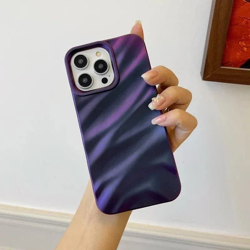 RuffleWave Satin iPhone Case - A-1 Thread Vault