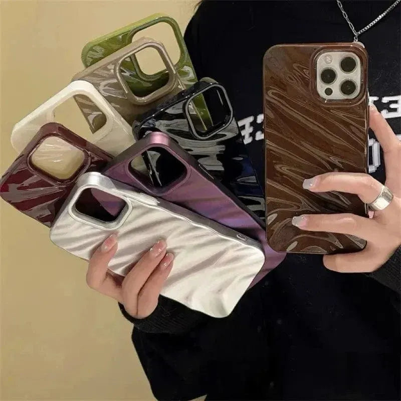 RuffleWave Satin iPhone Case - A-1 Thread Vault