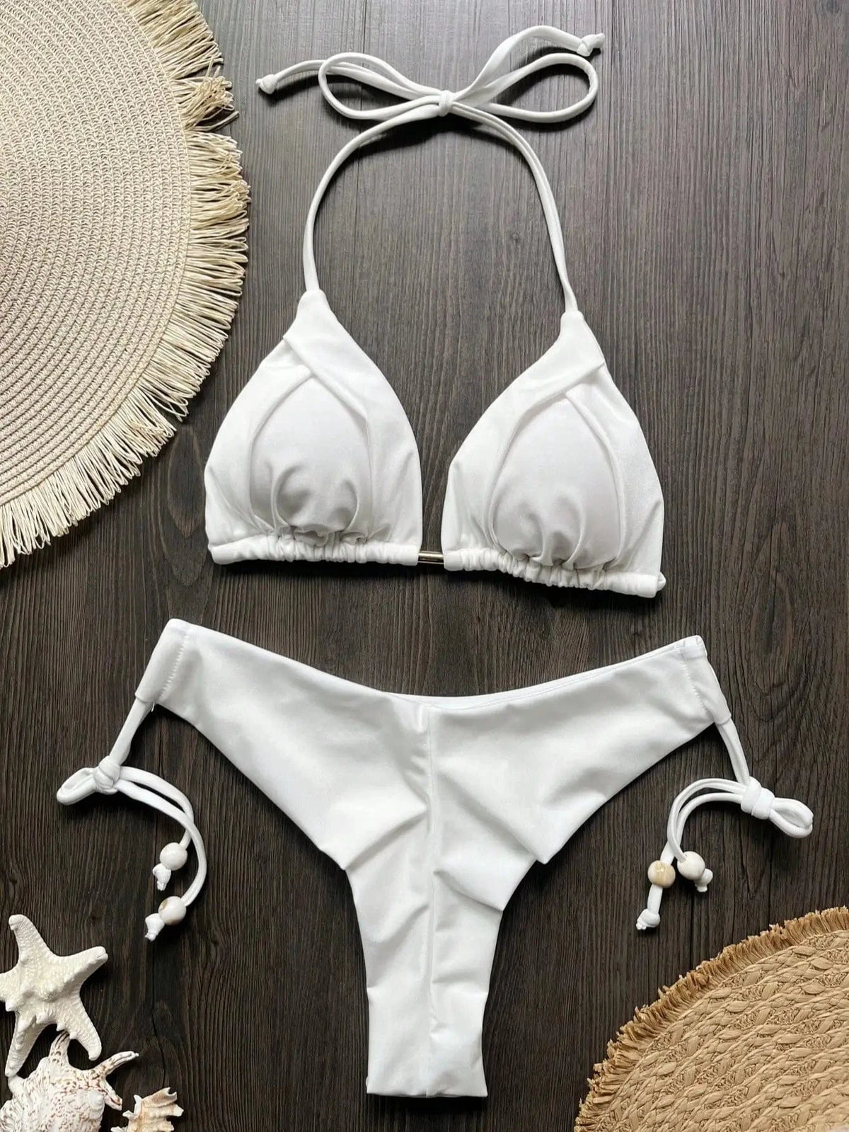 RUOTONGSEPT 2025 New Sexy 13 Color Triangle Bathing Suit for Women Brazilian Bikinis Swimwear Push Up Swimsuit Beach Bikini Set - A-1 Thread Vault