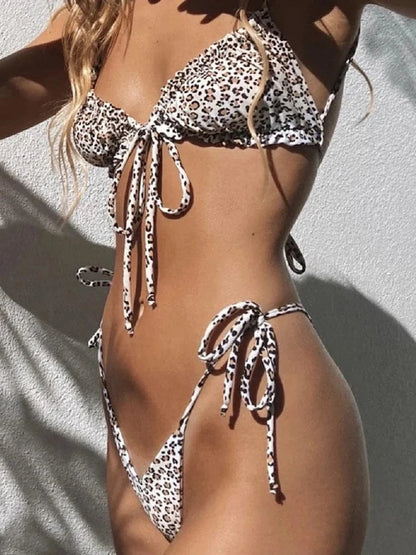 RUOTONGSEPT Low Waist Bikinis 2022 Triangle Swimwear Female Swimsuit Women Print Bikini set two-Piece Suit Push Up Bathing Suit - A-1 Thread Vault
