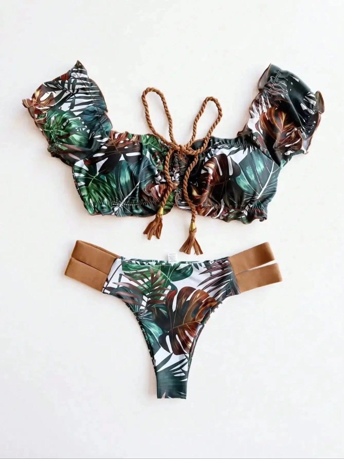 RUOTONGSEPT New Push Up 2024 Bikini Set Women Swimsuit Ruffle Biquini Swimwear Sexy Brazilian Ribbed Beachwear Bathing Suit - A-1 Thread Vault