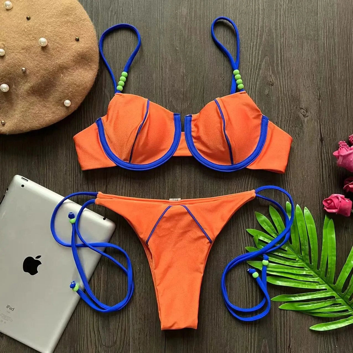 RUOTONGSEPT New Sexy Push up Bikini Set Swimsuit Women's low-waist Swimwear For Female Two Piece Beachwear 2023 Bathing Suit - A-1 Thread Vault
