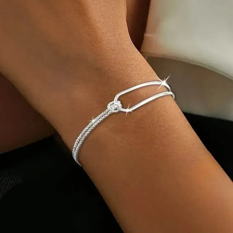 S925 Hypoallergenic Minimalist Geometric Collage Bracelet - A-1 Thread Vault