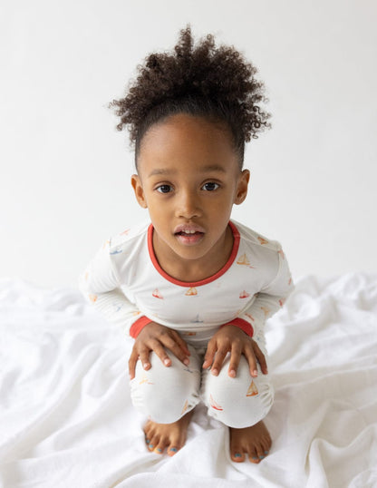 Sailboat Bamboo Kids Pajama Set - A-1 Thread Vault