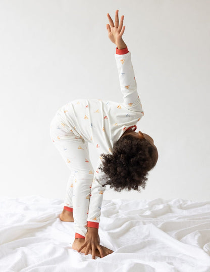 Sailboat Bamboo Kids Pajama Set - A-1 Thread Vault