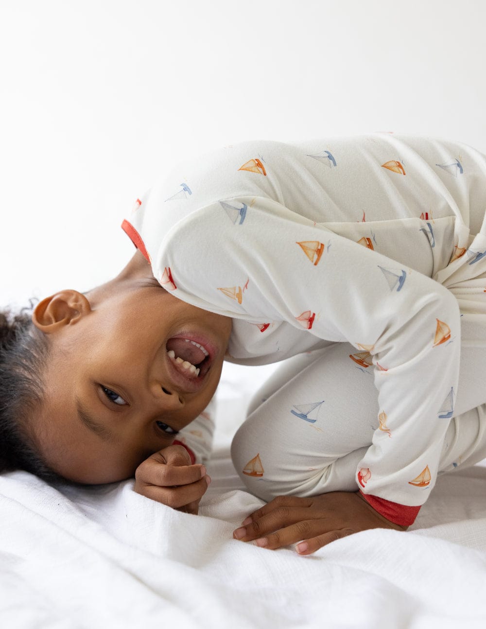 Sailboat Bamboo Kids Pajama Set - A-1 Thread Vault