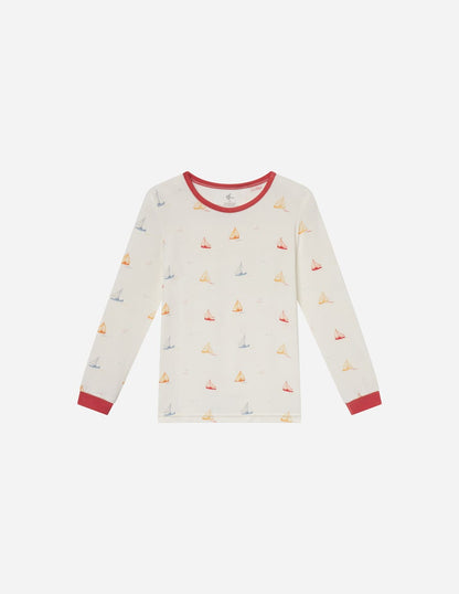 Sailboat Bamboo Kids Pajama Set - A-1 Thread Vault