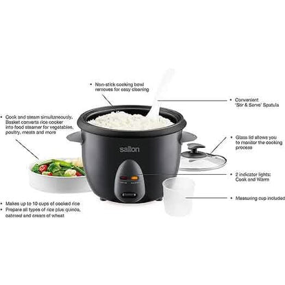 Salton Automatic Rice Cooker & Steamer - 10 Cup - A-1 Thread Vault