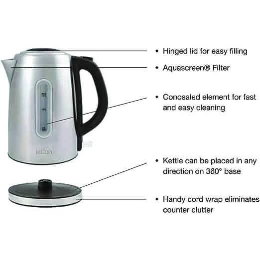 Salton Cordless Electric Stainless Steel Kettle - A-1 Thread Vault