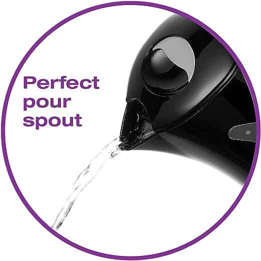 Salton Cordless Jug Kettle 1.7 Liter/Quart - Black - A-1 Thread Vault