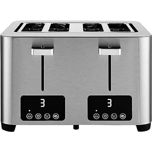 Salton Digital 4 Slice Toaster - Stainless Steel - A-1 Thread Vault