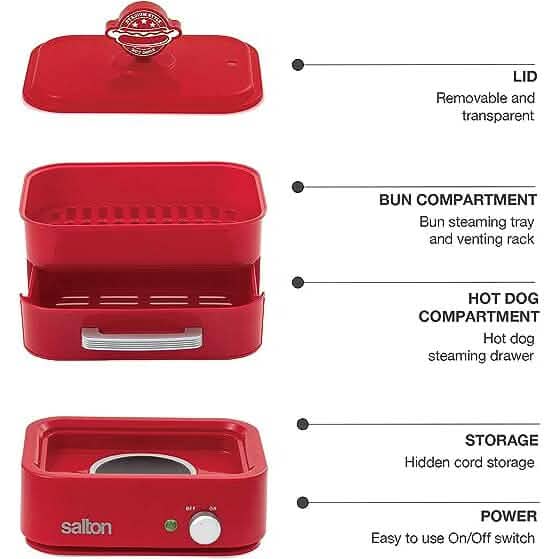 Salton Hot Dog Food Steamer - A-1 Thread Vault