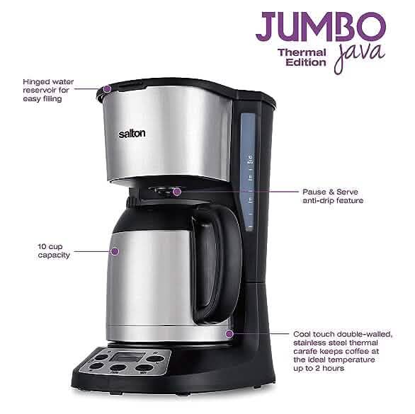 Salton Jumbo Java Coffee Maker - Thermal - A-1 Thread Vault