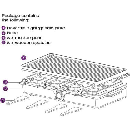 Salton Party Grill/Raclette – 8 person - A-1 Thread Vault